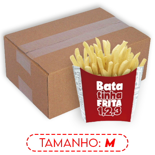 BATATA FRITA | M | NEW VERMELHA | CAIXA: 1750UNDS