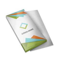 Folheto 90g | 9x20cm | 4/0